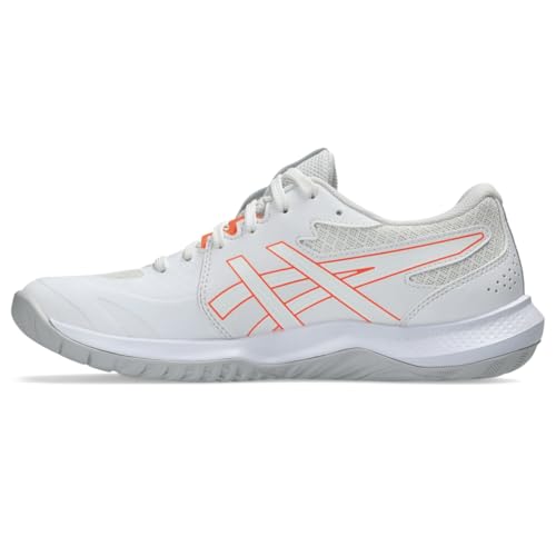 ASICS Women's Gel-Tactic 13 Volleyball Shoes, 8.5, White/Vivid Coral