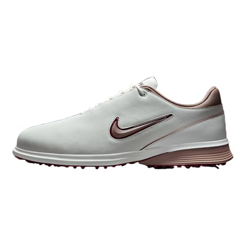 Nike Victory Tour 4 Golf Shoes (Summit White/Taupe Grey/Black/Team Red) Size 10.5