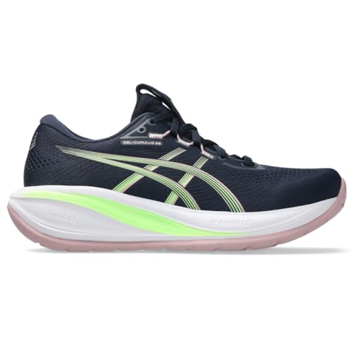 ASICS Women's Gel-Cumulus 28 Running Shoes, 9, Midnight/Illuminate Green