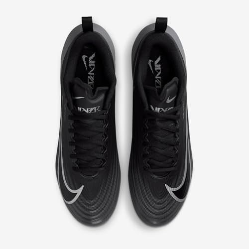 Nike Vapor Speed 3 Football Cleats (FB3303-002, Black/Dark Grey/Black) Size 12