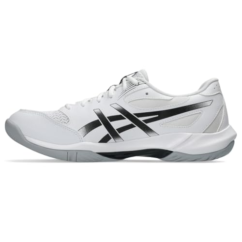 ASICS Men's Gel-Rocket 12 Volleyball Shoes, 9.5, White/Black