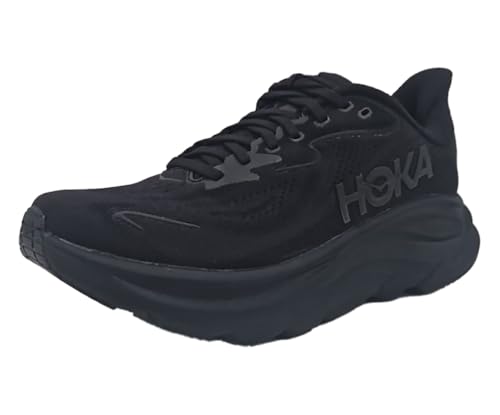 HOKA Clifton 10 Womens Shoes Size 8, Color: Black/Black