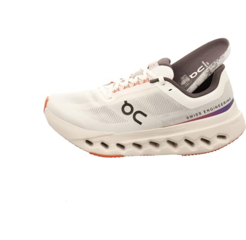 On Womens, Cloudsurfer Next White/Flame 9 Medium