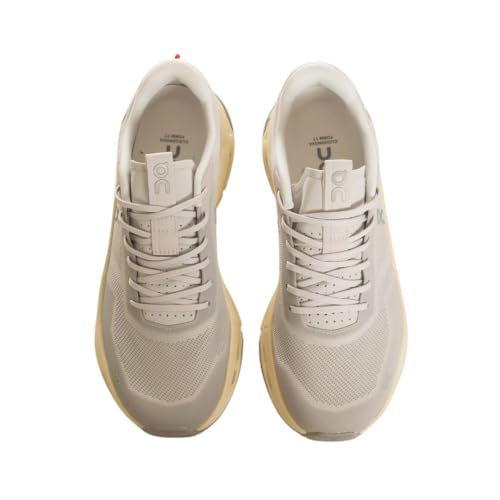On Women's Cloudnova Form 2 TT Running Shoes Sneakers (Wolf - Cream, US Footwear Size System, Adult, Women, Numeric, Medium, 9)