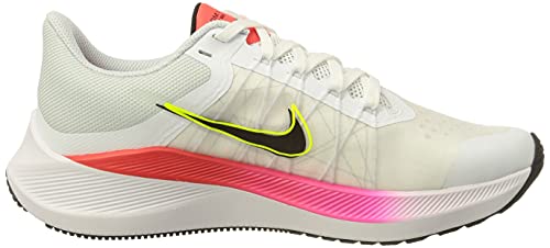 Nike Winflo 8 Women's Trainers, White, Black, Light Carmine, 5