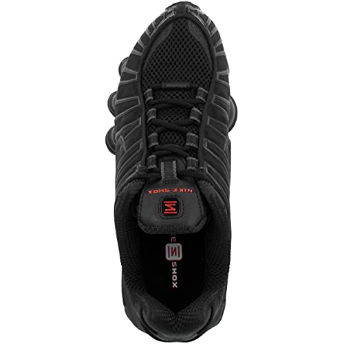 Nike Women's Shox Tl Trainers, Multicoloured Black MTLC Hematite Max Orange 000, 8.5 US
