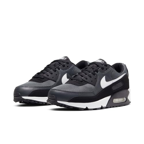 Nike Air Max 90, Men's Running Shoes, Iron Grey/White/Dk Smoke Grey/Black