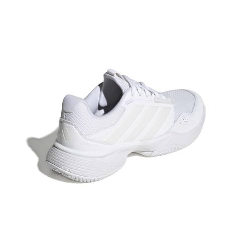 adidas Women's Gamecourt 3 All Court Tennis, WhiteZeroMetallicWhite, 9