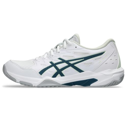 ASICS Women's Gel-Rocket 11 Volleyball Shoes, 9, White/Ink Teal