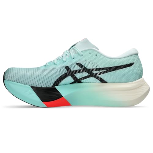 ASICS Unisex METASPEED Edge Running Shoes, 8M / 9.5W, Illuminate Mint/Black