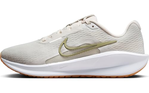 Nike Downshifter 13 Women's Road Running Shoes (FD6476-010, Phantom/Light Bone/Gum Light Brown) Size 5
