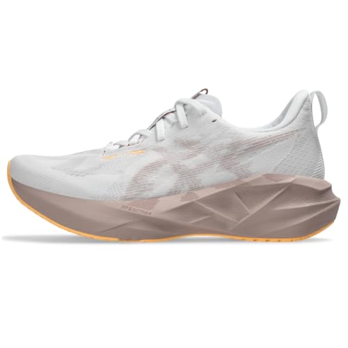 ASICS Women's NOVABLAST 5 Running Shoes, 11, White/Fawn