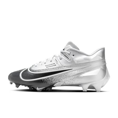 Nike Vapor Edge Elite 360 2 DA5457-100 White-Pure Platinum-Metallic Silver Men's Football Cleats 12 US