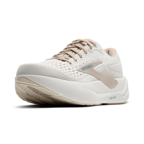 Brooks Women Ghost Max 3 Coconut/Chateau Grey/Blue 8.5 Wide