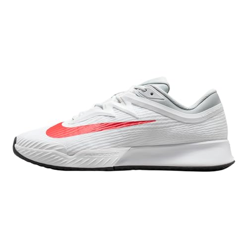 Nike Vapor Pro 3 Men's Hard Court Tennis Shoes (White/Pure Platinum/Light Crimson) Size 11.5
