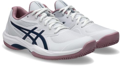 ASICS Women's Game Ff Clay Trainers, White Independence Blue, 9 US