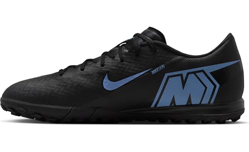 Nike Mercurial Vapor 16 Academy Turf Low-Top Soccer Shoes (Black/Ice Blue) Size 9.5