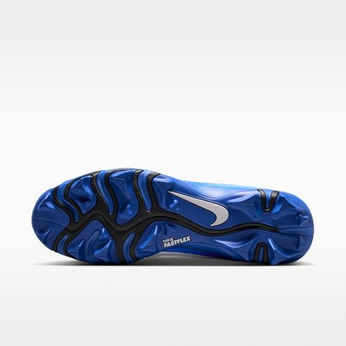 Nike Alpha Menace 4 Shark Football Cleats (White/Hyper Royal/Black) Size 9