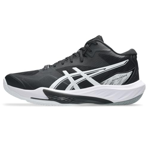 ASICS Men's Sky Elite FF MT 4 Volleyball Shoes, 11, Black/Pure Silver