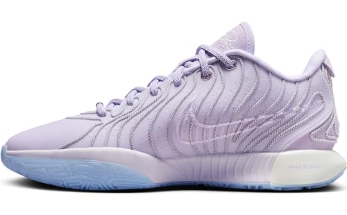 Nike Lebron XXI Basketball Shoes (HF5353-500, Barely Grape/Lilac Bloom/Summit White/Light Armory Blue) Size 10