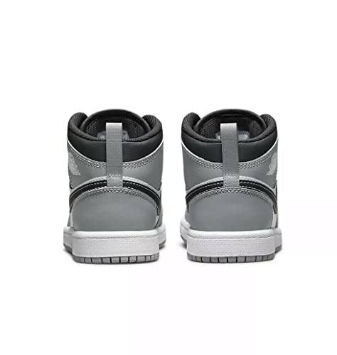 Nike Air Jordan 1 Pre School Shoes LT Smoke Grey/White-Anthractie 640734-078 2Y