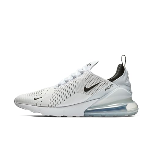 Nike Men's Air Max 270 Shoes, White/Black-White, 8
