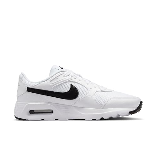 Nike Men's Air Max SC Shoes, White/Black-White, 8