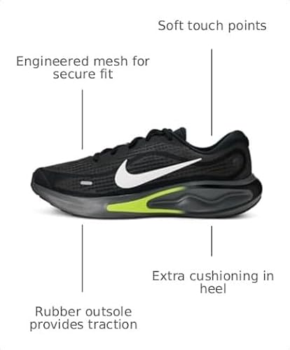 Nike Men's Journey Run Road Running Shoes, Black/Summit White-Anthracite-Cyber, 11