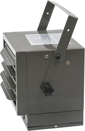 Comfort Zone Hard-Wired Ceiling Mount Garage Space Heater with Remote, 7,500 Watt, 240 Volt, Fan-Forced, Overheat Protection, Digital Thermostat, 12-Hour Timer, Ideal for Garage & Workshop, CZ230ER