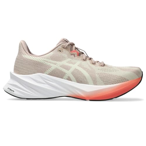 ASICS Women's DYNABLAST 5 Running Shoes, 11, Fawn/Oyster White