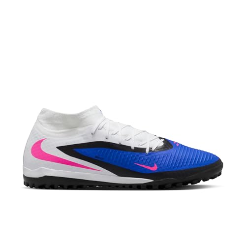 Nike Phantom 6 High Academy Turf Soccer Shoes (Racer Blue/White/Pink Blast) Size 6.5