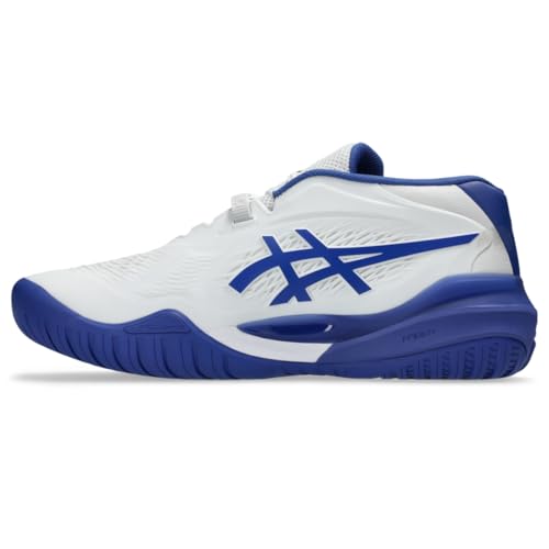 ASICS Men's Gel-Resolution X Tennis Shoes, 14, White/Dark Cobalt