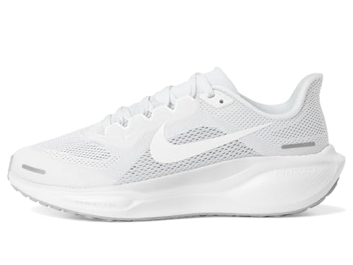Nike Women's Pegasus 41 White/White/Pure Platinum/Metallic Silver 9 Medium