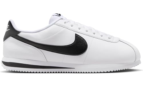 Nike Men's Cortez Sneakers, White/Black, 10 Medium US