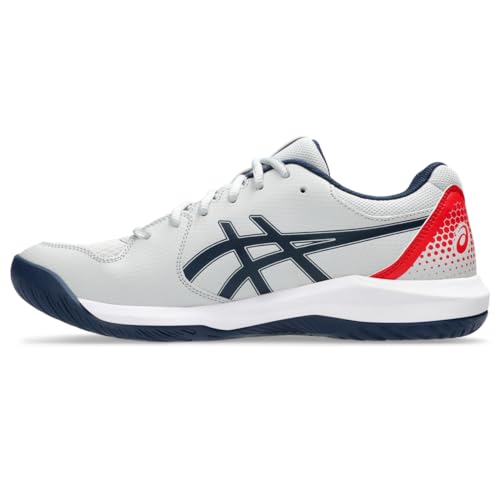 ASICS Men's Gel-Dedicate 8 Pickleball Shoes, 9, Concrete/Night Sky