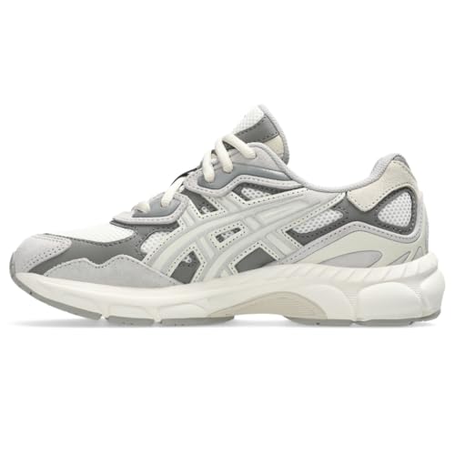 ASICS Unisex Kid's Gel-NYC Grade School (Big Kid), Cream/Oyster Grey, 5.5 Medium, Big Kid