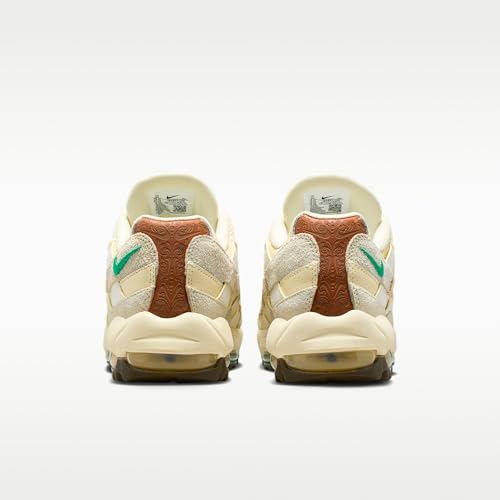 Nike Air Max 95 Golf 'Waste Management Open' Shoes (IB6895-100, Coconut Milk/Sail/Summit White/Stadium Green) 11 Women/9.5 Men