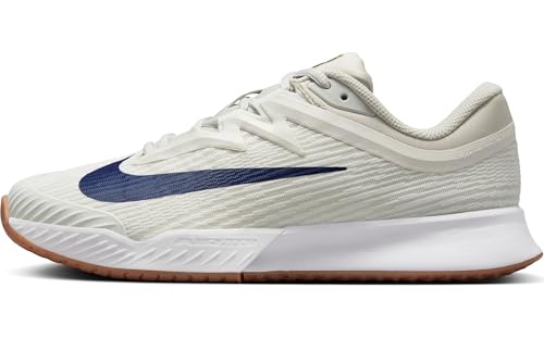 Nike Vapor Pro 3 Women's Hard Court Tennis Shoes (FZ2158-100, Summit White/Light Bone/Phantom/Binary Blue) Size 10.5