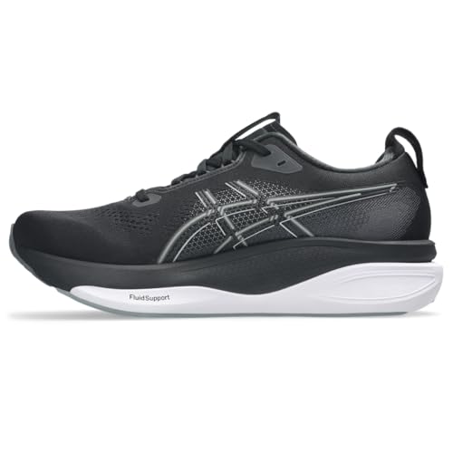 ASICS Men's Gel-Kayano 33 Running Shoes, 10.5, Black/White