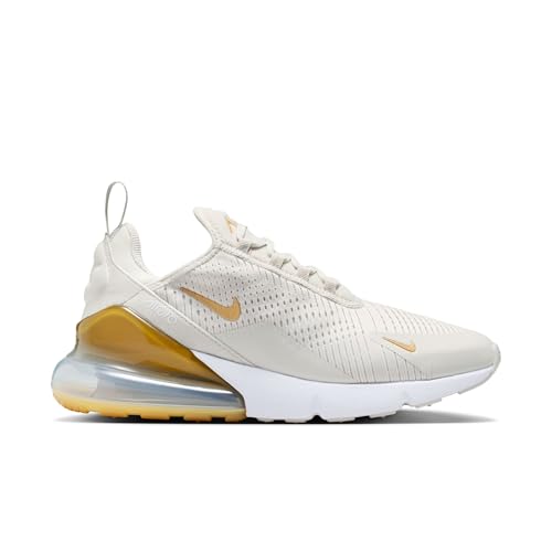 Nike Air Max 270 Women's Shoes (Light Bone/White/Metallic Gold) Size 7.5