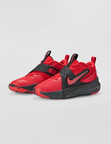 Nike Big Kid's Team Hustle D Basketball Shoes, University Red/University Red-Black, 6Y