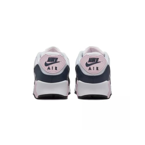 Nike Air Max 90 Men's Shoes (DM0029-106, White/Pink Foam/Armory Navy/Wolf Grey) Size 9.5