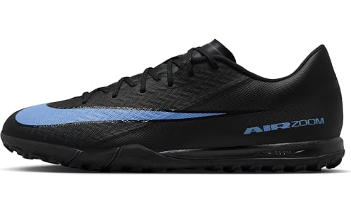 Nike Mercurial Vapor 16 Academy Turf Low-Top Soccer Shoes (Black/Ice Blue) Size 9.5