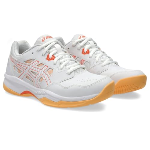 ASICS Women's Gel-RENMA Pickleball Shoes, 9, White/Vivid Coral