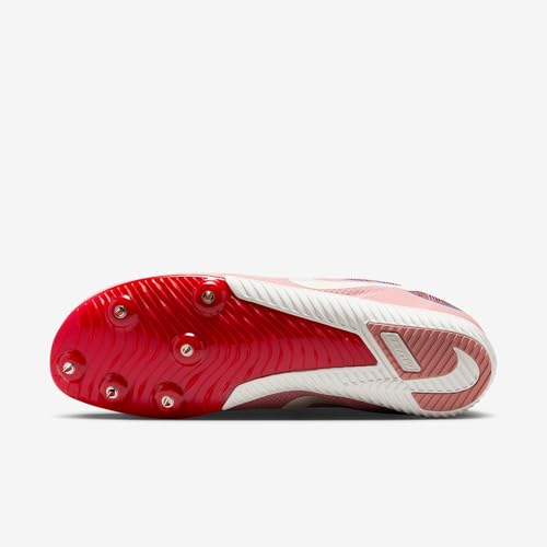 Nike Rival Multi Track & Field Multi-Event Spikes (HQ2062-600, Red Stardust/Malachite/University Red/Pale Ivory) Size 8.5