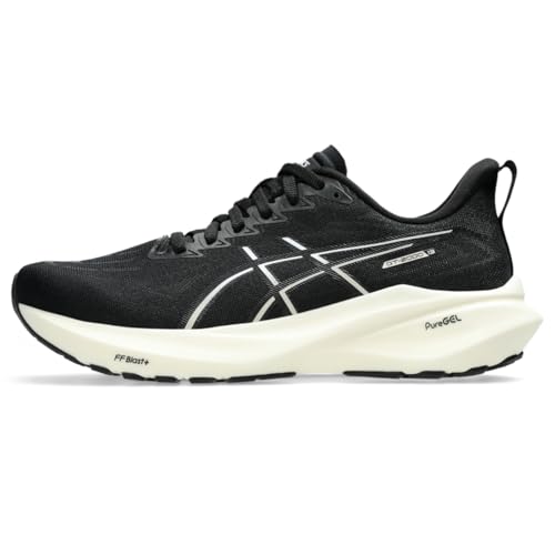 ASICS Women's GT-2000 13 Running Shoes, 9.5, Black/White