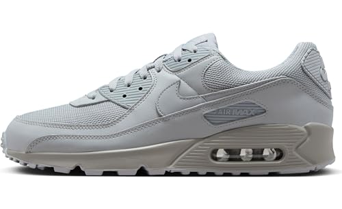 Nike Air Max 90, Men's Running Shoes, Wolf Grey Wolf Grey Wolf Grey Black, 9 US