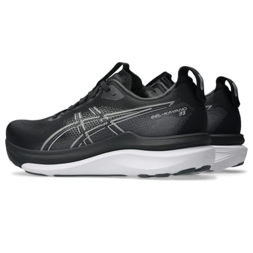 ASICS Men's Gel-Kayano 33 Running Shoes, 9, Black/White