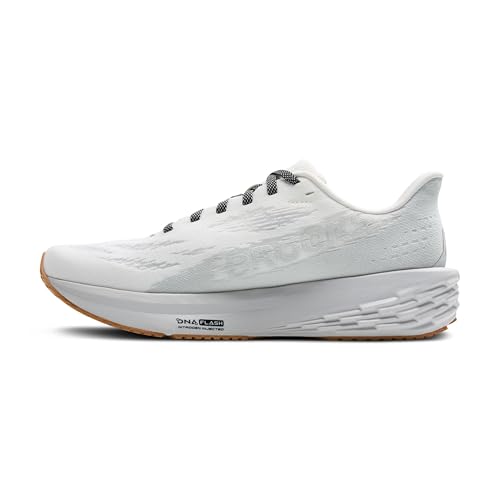 Brooks Women’s Launch 11 Neutral Running Shoe - White/Grey/Black - 9.5 Medium