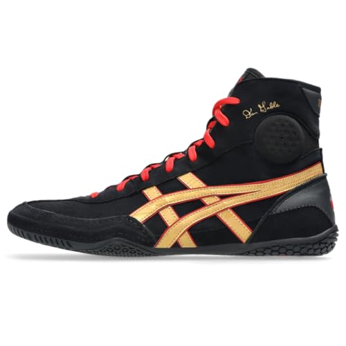 ASICS Men's DAN Gable EVO 3 Wrestling Shoes, 10, Black/Pure Gold